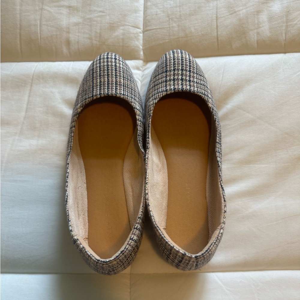 Plaid Ballet Flats